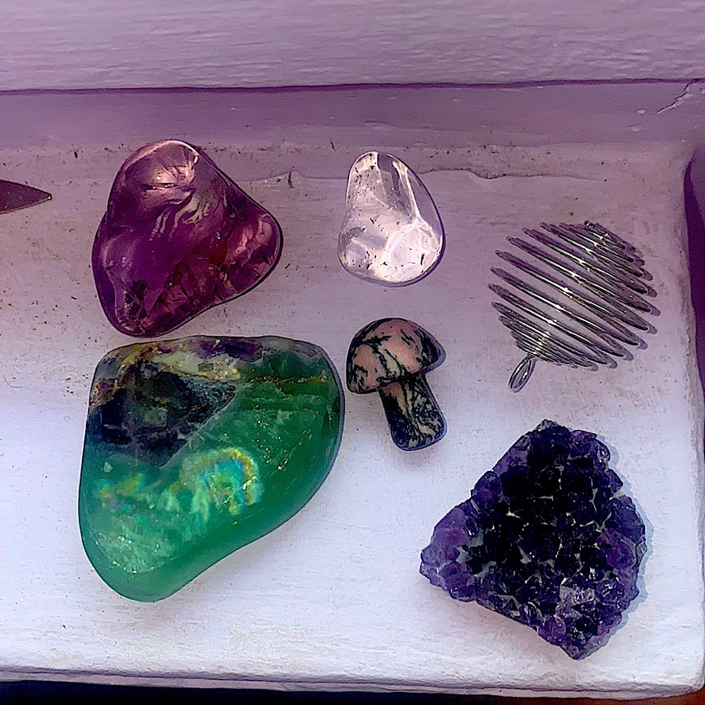 Purple crystal bundle